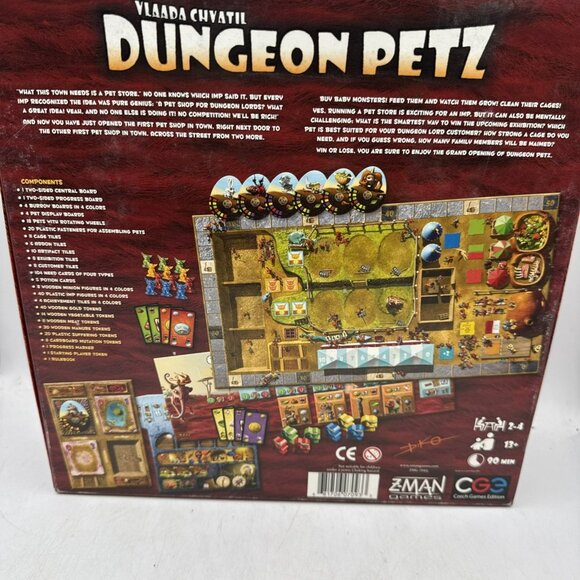 DUNGEON PETZ Base Game Z-Man Games 2011 Vlaada Chvatil Czech Games Edition - Picture 2 of 10